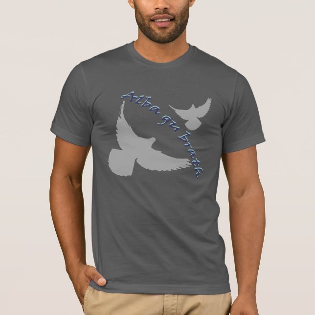 T-shirt gaélique écossais alba d'art d'oiseau de (Devant)