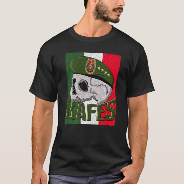 T-shirt Gafe Gafes Force Spéciale Mexicaine Fuerzas Especi (Devant)