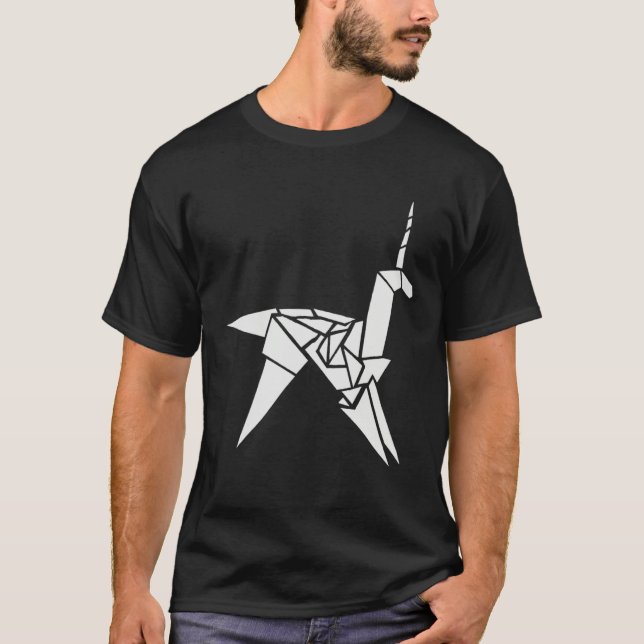 T-shirt GAFF S ORIGAMIUNICORN Nerd Geek Graphic (Devant)