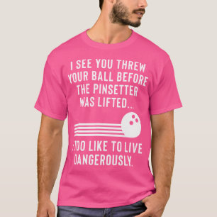 T-shirt Gag Drôle De Plaisanterie De Bowling Pour Hommes O