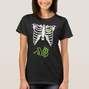 T-shirt Gag Thanksgiving Faire-part de grossesse Skeleton