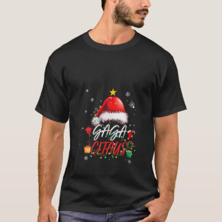 T-shirt Gaga Claus Chemise feux de Noël Pyjama Famille Ma