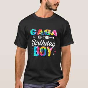 T-shirt Gaga De L'Anniversaire Garçon Tie Dye Famille Corr