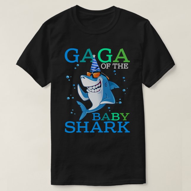 T-shirt GAGA Du Bébé Requin Anniversaire Frère Requin Chir (Design devant)