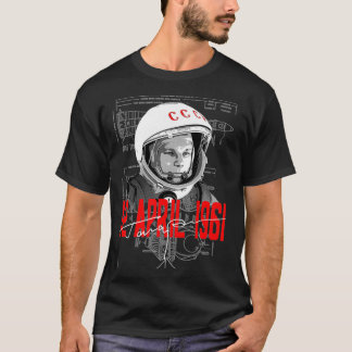 T-shirt Gagarin Cosmonautics Day 60th Anniversary Space As