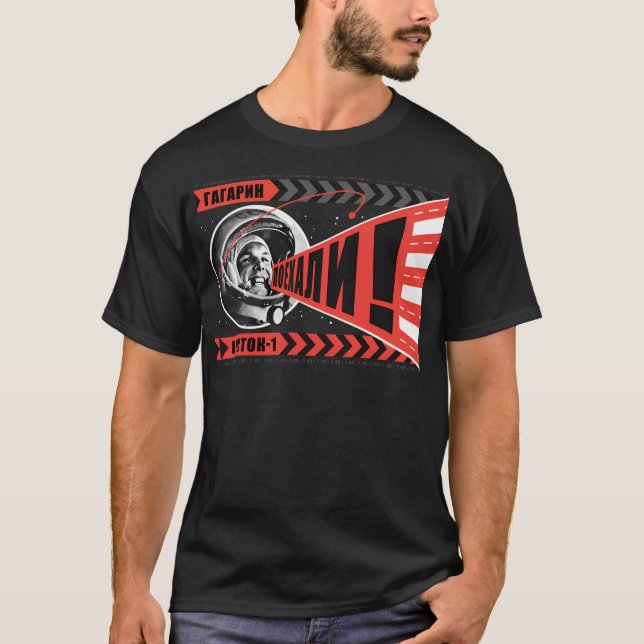 T-shirt Gagarine - Poyekhali (Devant)