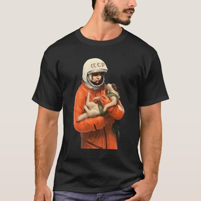 T-shirt Gagarine spatiale soviétique CCCP URSS (Devant)