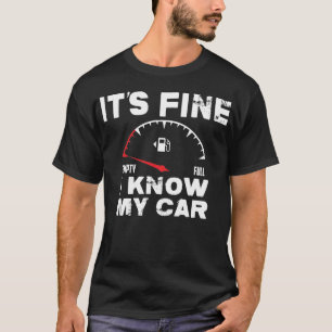 T-shirt Gage à gaz vide C’est bon Je connais mon véhic