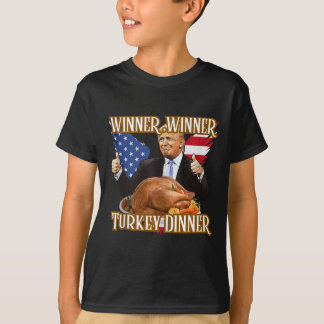 T-shirt Gagnant Dîner Turquie Dîner Drôle Trump Thanksgivi