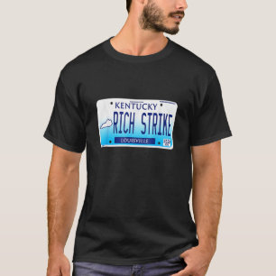 T-shirt Gagnant du Derby 2022 Rich Strike Plaque d'immatri