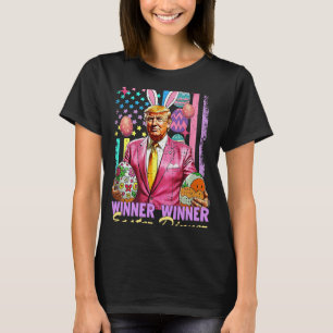 T-shirt Gagnant Gagnant Dîner de Pâques Drôle Trump Joyeux