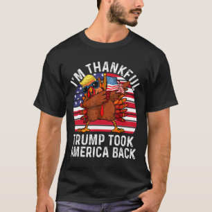 T-shirt Gagnant Je suis reconnaissant Trump a gagné a pris