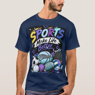 T-shirt Gagnant Sports Rend La Vie Meilleure