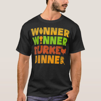 T-shirt Gagnante Turquie Dîner Drôle Drôle Thanksgiving Ga