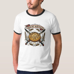 T-shirt Gagne-pain Tatouage Flash Sourdough Drôle Boulange