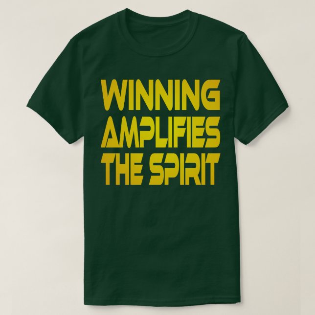 T-shirt Gagner Amplifie l'Esprit Idium Jaune (Design devant)
