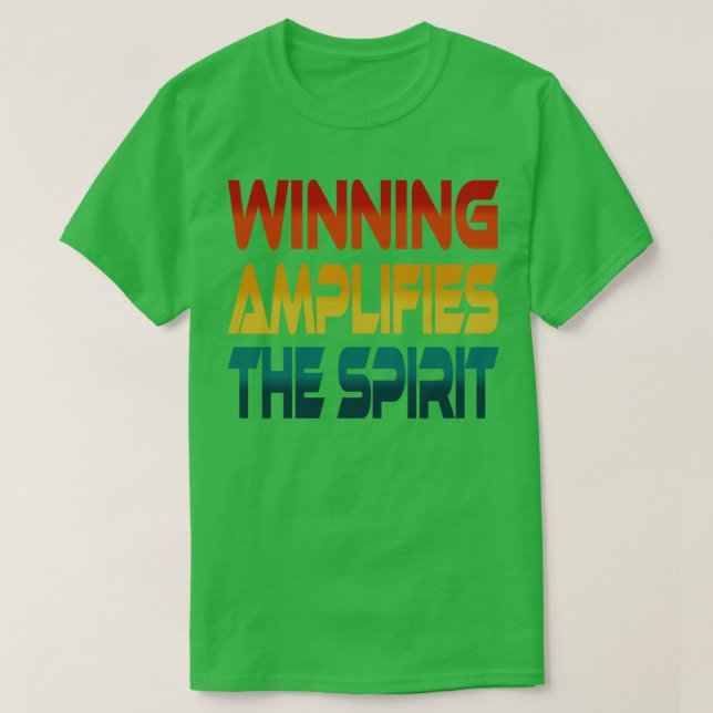 T-shirt Gagner Amplifie l'Esprit Idium Vintage (Design devant)