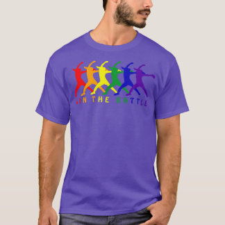 T-shirt Gagner la bataille Fastpitch Softball Pride LG