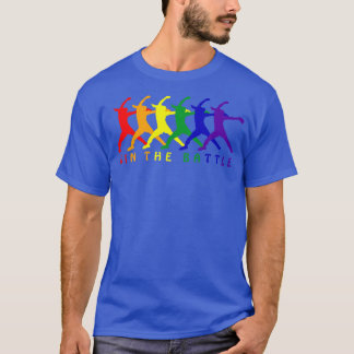 T-shirt Gagner la bataille Fastpitch Softball Pride LG