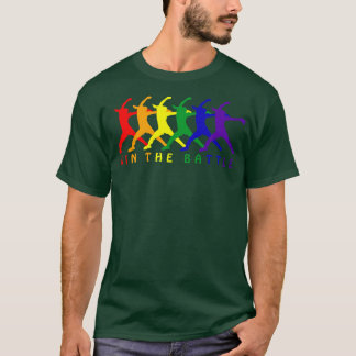T-shirt Gagner la bataille Fastpitch Softball Pride LG