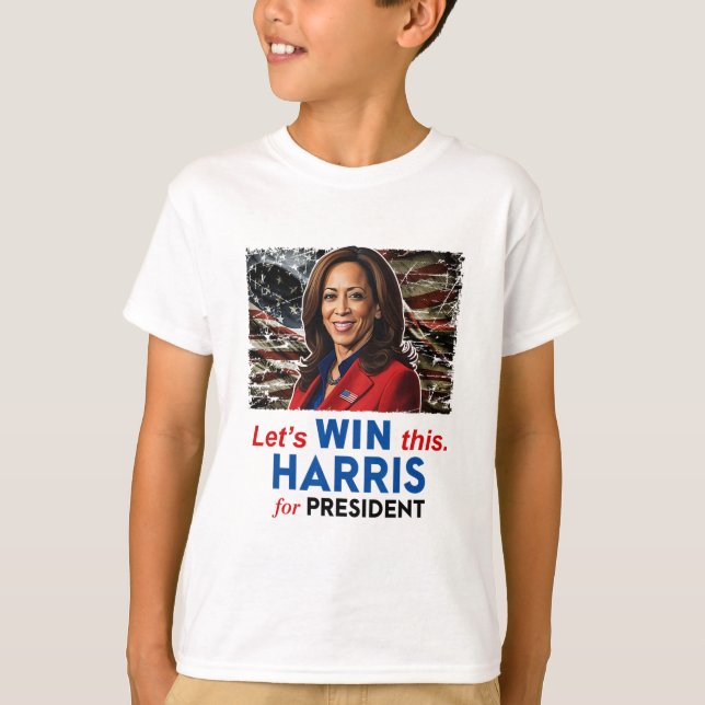 T-shirt Gagnez Cette Harris Pour Le Président Kamala Harri (Devant)
