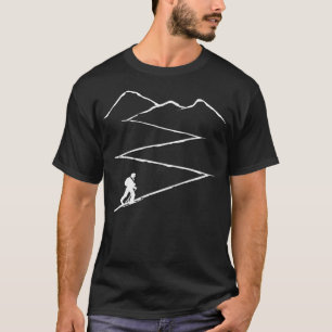 T-shirt Gagnez vos Turns Ski Touring Ski Touring avec Retr