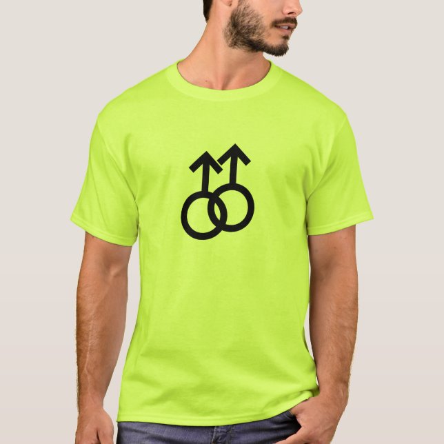 T-shirt gai de symbole (Devant)