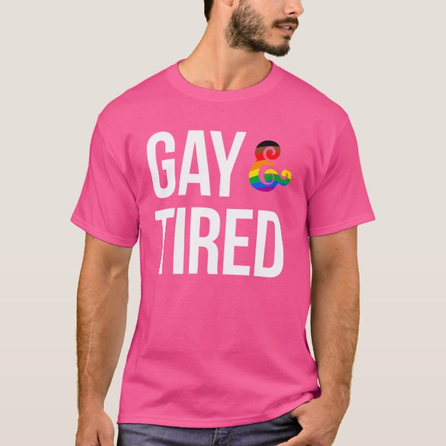 T-shirt Gai et fatigué (Devant)