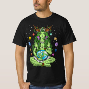 T-shirt Gaia Déesse grecque Pagan Mère Terre Hippie Natur