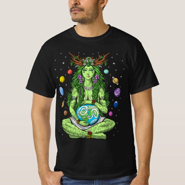 T-shirt Gaia Déesse grecque Pagan Mère Terre Hippie Natur (Devant)