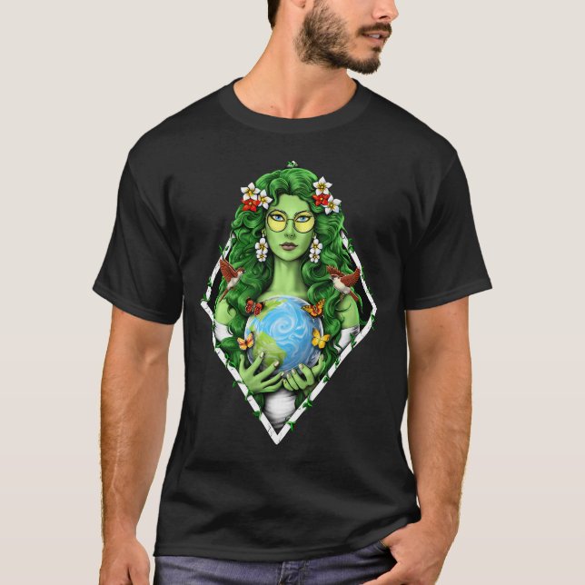 T-shirt Gaïa déesse mère de la Terre (Devant)
