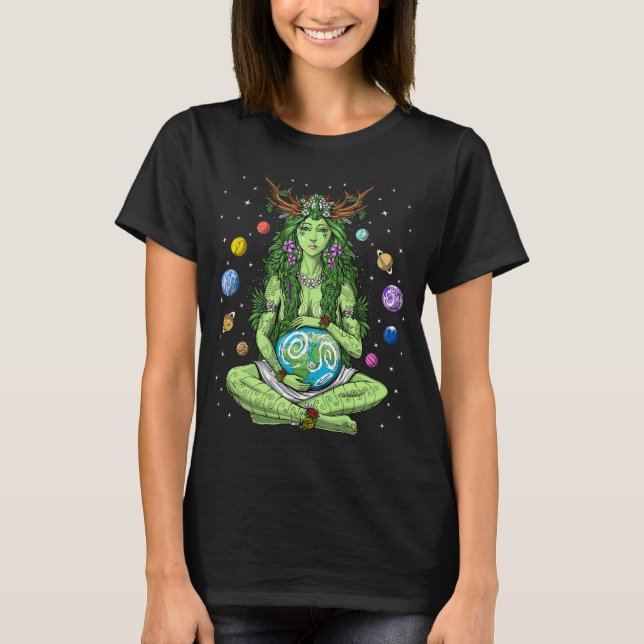 T-shirt Gaia Mère Déesse Terre (Devant)