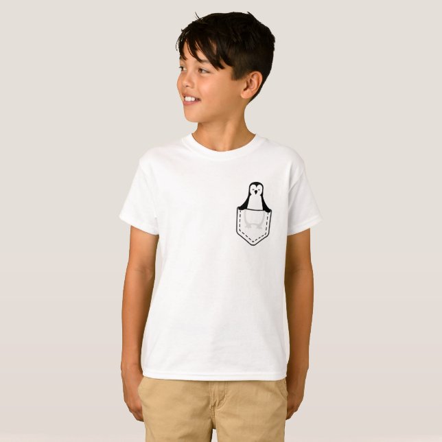 T-shirt gaillard de pingouin (Devant entier)