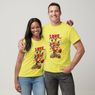 T-shirt Gaillot de café amusant