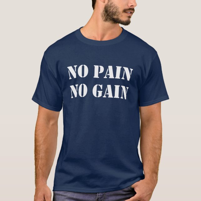 T-SHIRT GAIN NO PAIN (Devant)