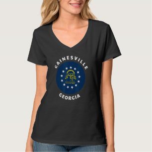 T-shirt Gainesville Georgia Drapeau GA Vacances Souvenir