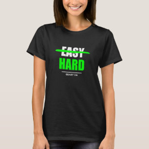 T-shirt Gains de musculation corporelle faciles et durs En