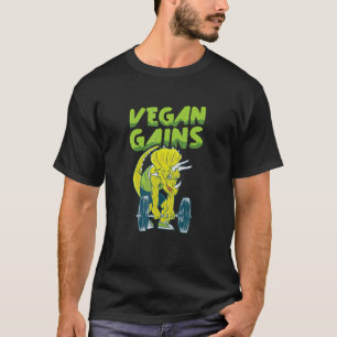 T-shirt Gains Végétal Végétarien Végan Végétal  Végan