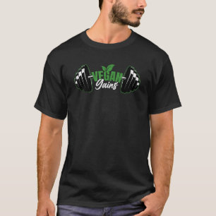T-shirt Gains végétariens Légumes végétariens Graphique al