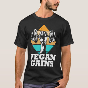 T-shirt Gains végétariens Salle de gym végétarienne