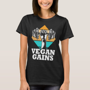 T-shirt Gains végétariens Salle de gym végétarienne
