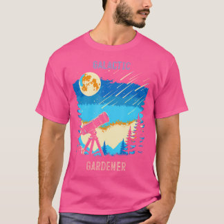 T-shirt Galactique Gardener Lune Et Étoiles Astronomie