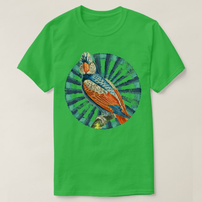 T-shirt Galah Parrot Retro Circle Roue Conception (Design devant)