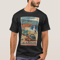 Galapagos Animaux Voyage Art Vintage