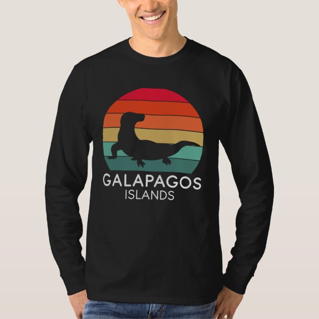 T-shirt Galapagos Islands National Park Lizard Ecuador Oce (Devant)