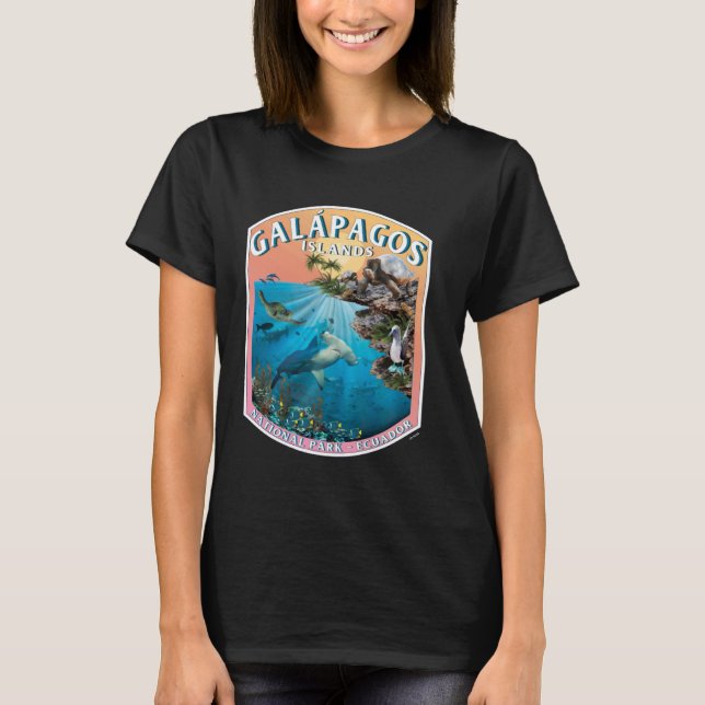 T-shirt Galapagos National Park Ecuador Ocean Reserve Keep (Devant)