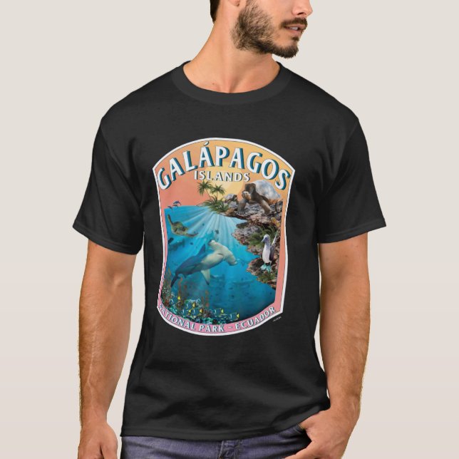 T-shirt Galapagos National Park Ecuador Ocean Reserve Keep (Devant)