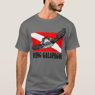T-shirt Galapagos Plongée avec tortue de mer