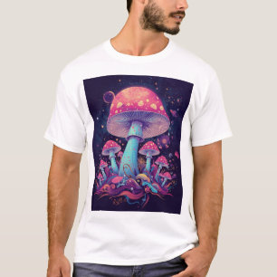 T-shirt Galaxie Champignon Cosmique – Illustration d'Espac