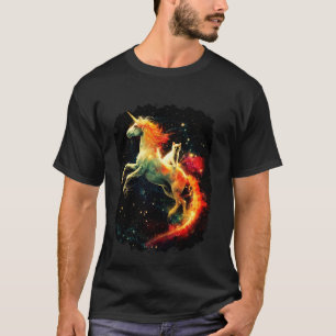 T-shirt Galaxie Chat à Cheval Licorne 1